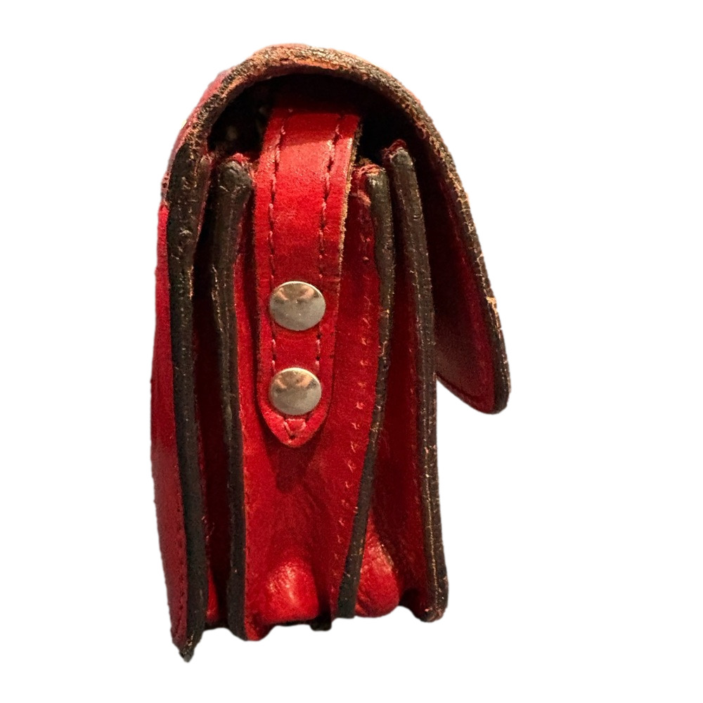 Italian Leather Crossbody Bag Red | Genuine Leather | Made in Italy | NWOT - Picture 12 of 14